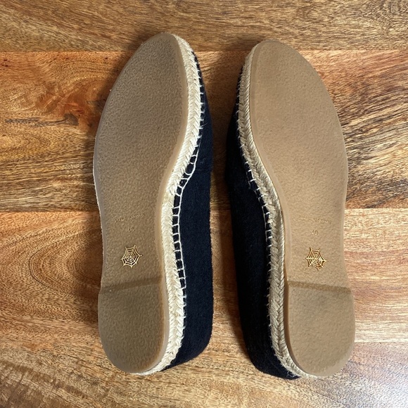 Charlotte Olympia Black Terrycloth KITTY ESPADRILLES  Shoes Raffia - Picture 10 of 16